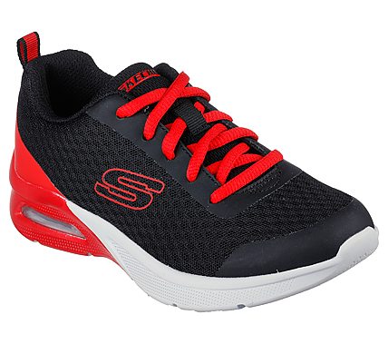 KALZARTE/ SKECHERS MICROSPECMAX-VOLACE TENI NIÑO 11/6 BLACK/RED