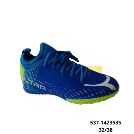 KALZARTE/ZIPPER TENI FUTSALA 32/38 JUVENIL AZUL/VERDE LIMON