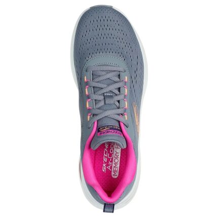 KALZARTE/ SKECHERS SPORT DAMA 5 /10 GRIS /FUSIA