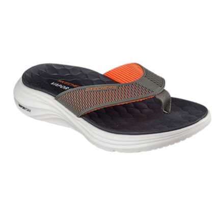 KALZARTE/ SKECHERS VAPOR FOAM SANDAL HOMBRE 7/12 GRIS/NARANJA