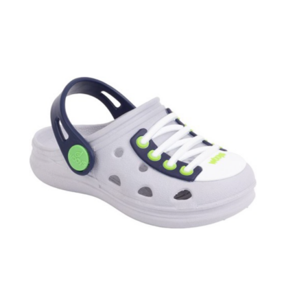 WORLDCOLOR BABUCHAS  POP MINI CINZA/VERDE  19/25