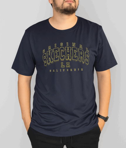 KALZARTE/ SKECHERS APPAREAL T-SHIRT NAVY