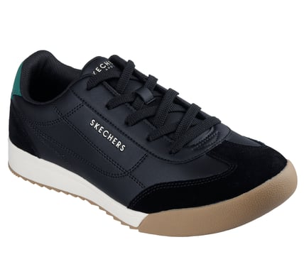 KALZARTE/ SKECHERS STREET TENI HOMBRE 7.5/13 BLACK/WHITE