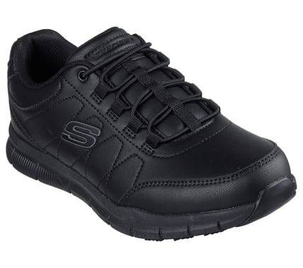 KALZARTE/ SKECHERS WORK TENI HOMBRE 7.5/13 BLACK/WHITE