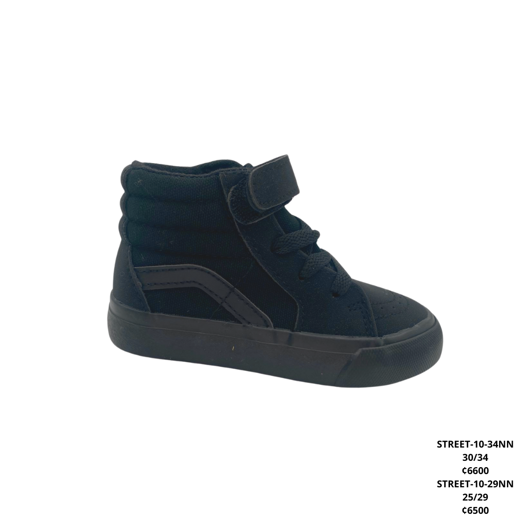 KALZARTE XTREET STYLE TENI TELA NIÑO 25/29 NEGRO / S NEGRA