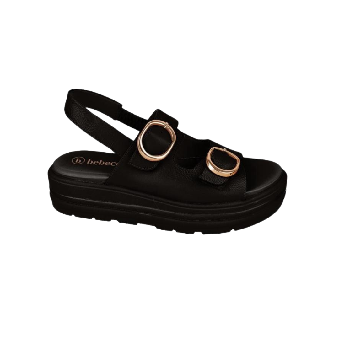 BEBECE SANDALIA BAJA DAMA VERNIS SMARS PRETO 34/39